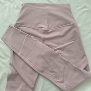 Luluemon align “28 leggings, color: “rose blush”